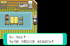 「なっ なんと! きょうは マボロシじま みえるのじゃ!」の画面