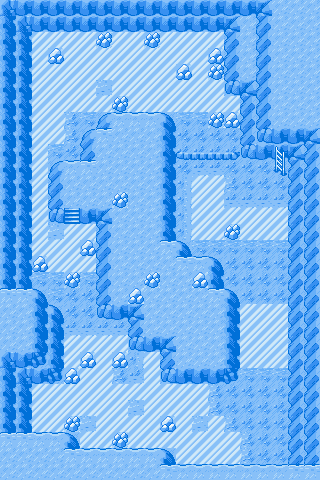 あさせのほらあな 氷の部屋の地図