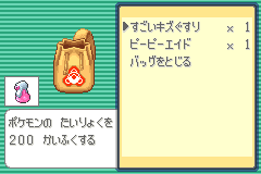 バトルバッグの中身