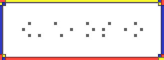 点字「こわかったのだ」