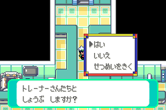 受付で しょうぶを選ぶ