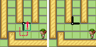まん中の扉を上へ押す