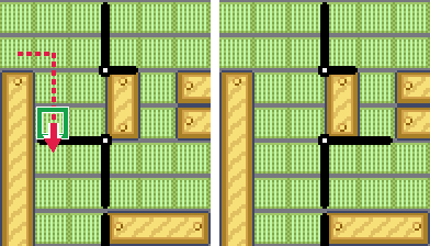 下の扉を下へ押す