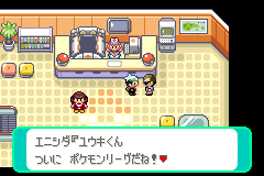ポケモンセンターのエニシダ